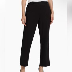 Theory NWT Pull On Straight Leg Pants in Black Size 8 MSRP $215